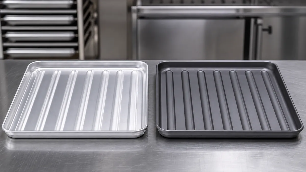 Aluminum bakeware surface and durability comparison