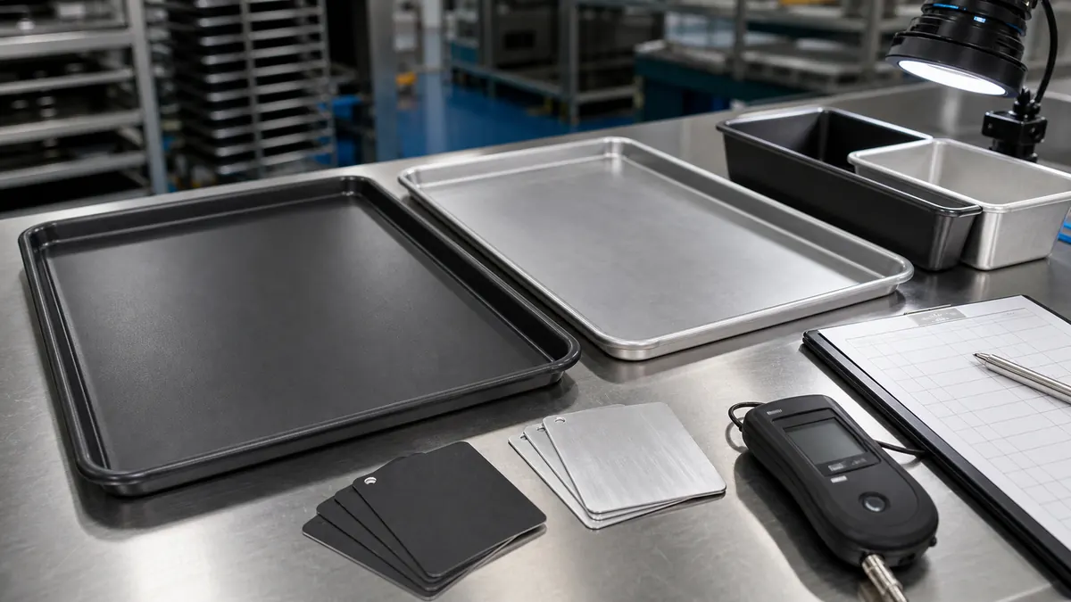 Commercial bakeware coating and finish production review