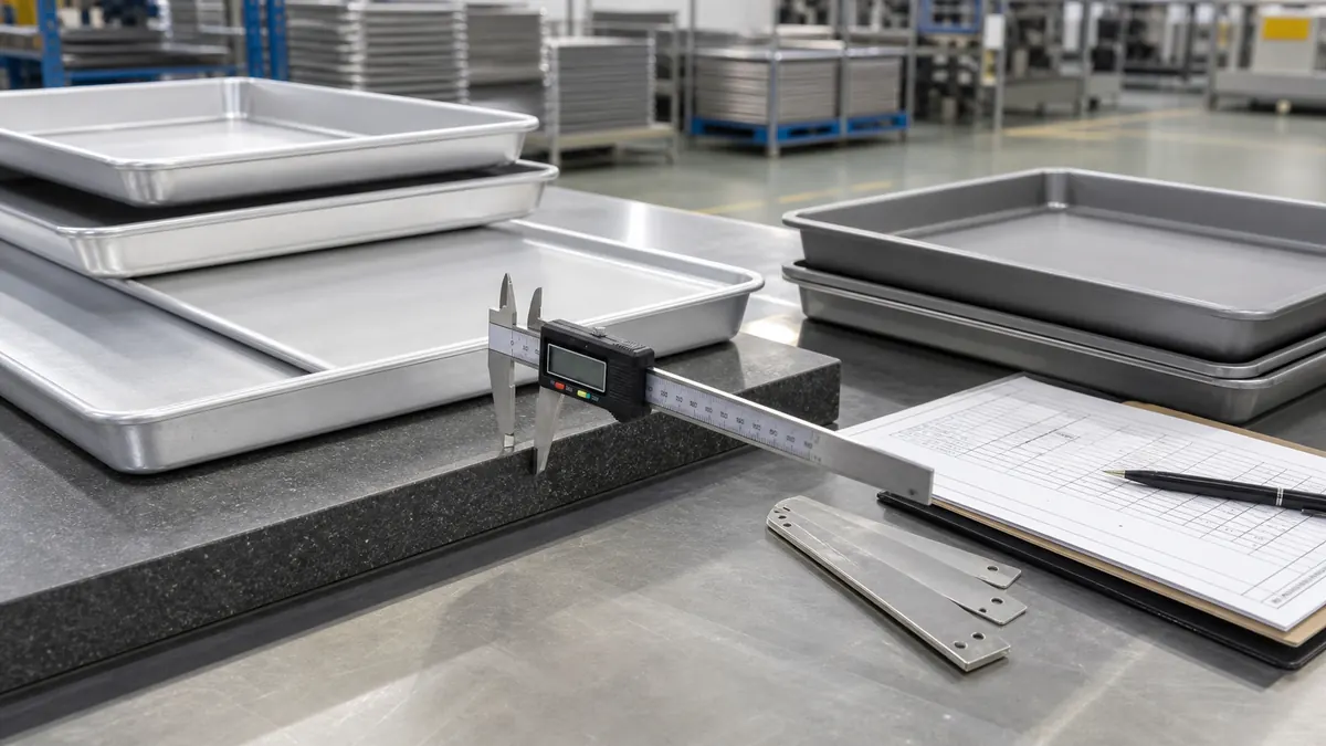 Commercial sheet pan gauge comparison for bakery buyers