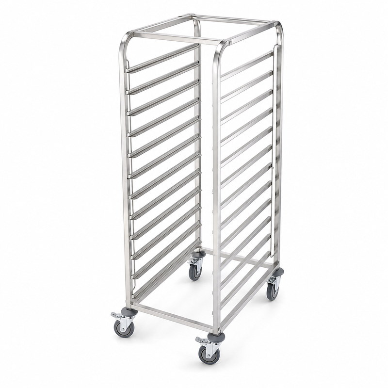 commercial bakery rack trolley for baking tray handling