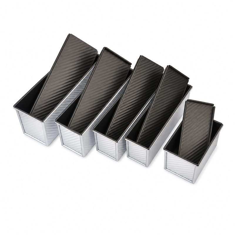 corrugated loaf pan surface for commercial bread mold projects