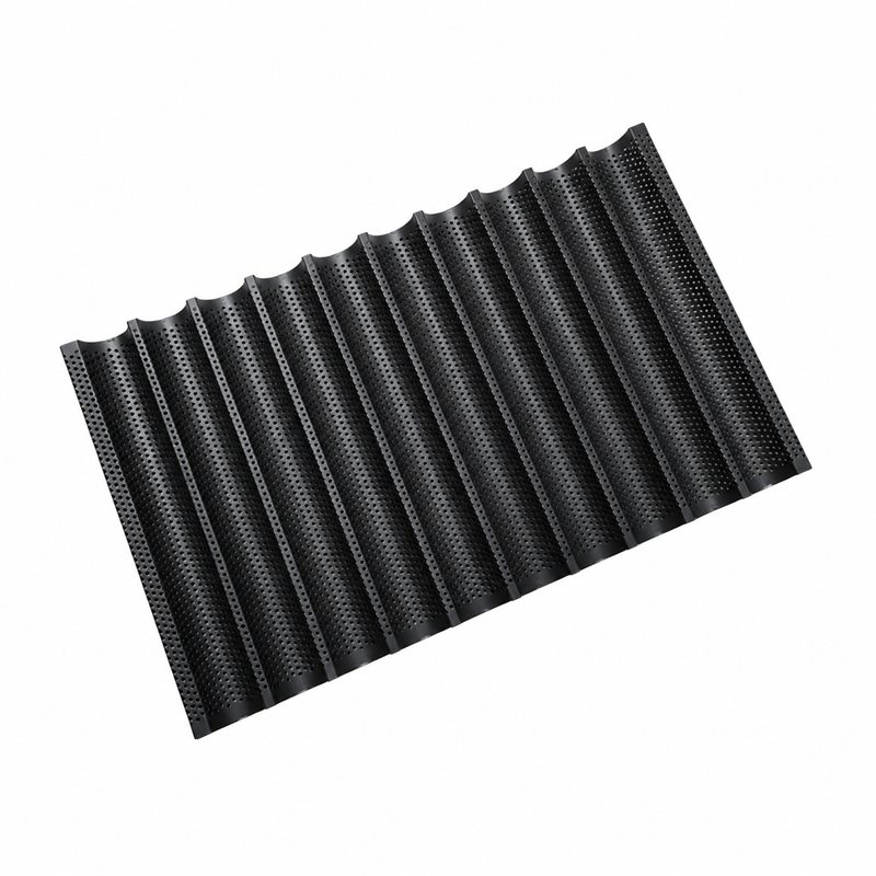 multi-channel baguette pan for commercial bakery production
