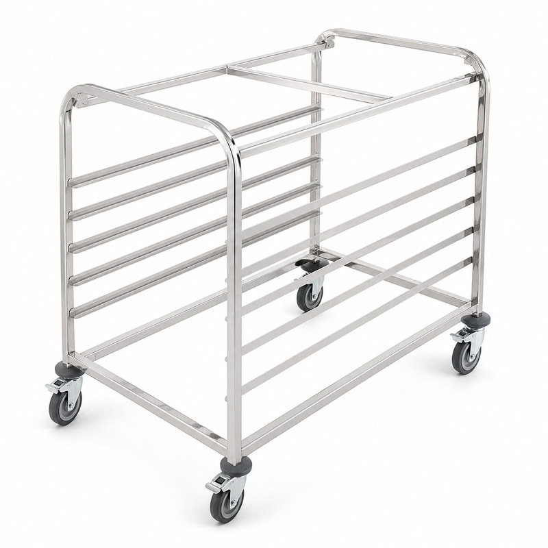 stainless steel baking rack trolley for bakery production areas